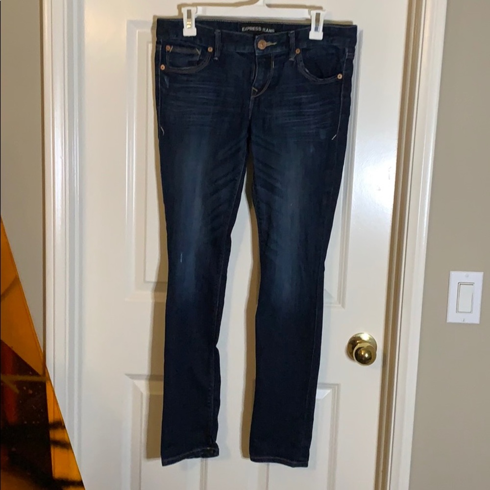 Express Stella low rise skinny jeans, size 6